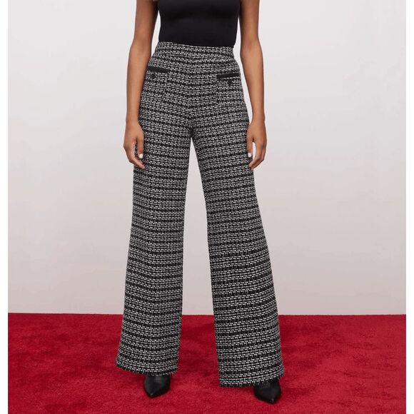 New York & Company (NY&C) NWT High-Rise Tweed Wide-Leg Pant, Sz XL, MP $110 - Picture 1 of 11